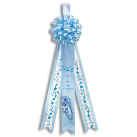 Baby Birth Announcement Ribbon - It's a Boy