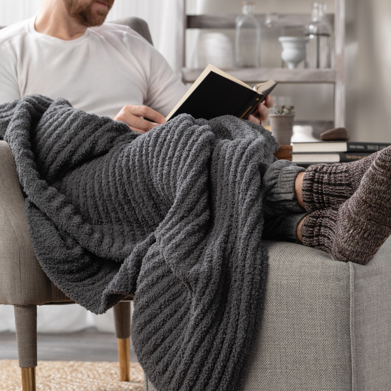 Men's Giving Blanket - Ribbed Fabric